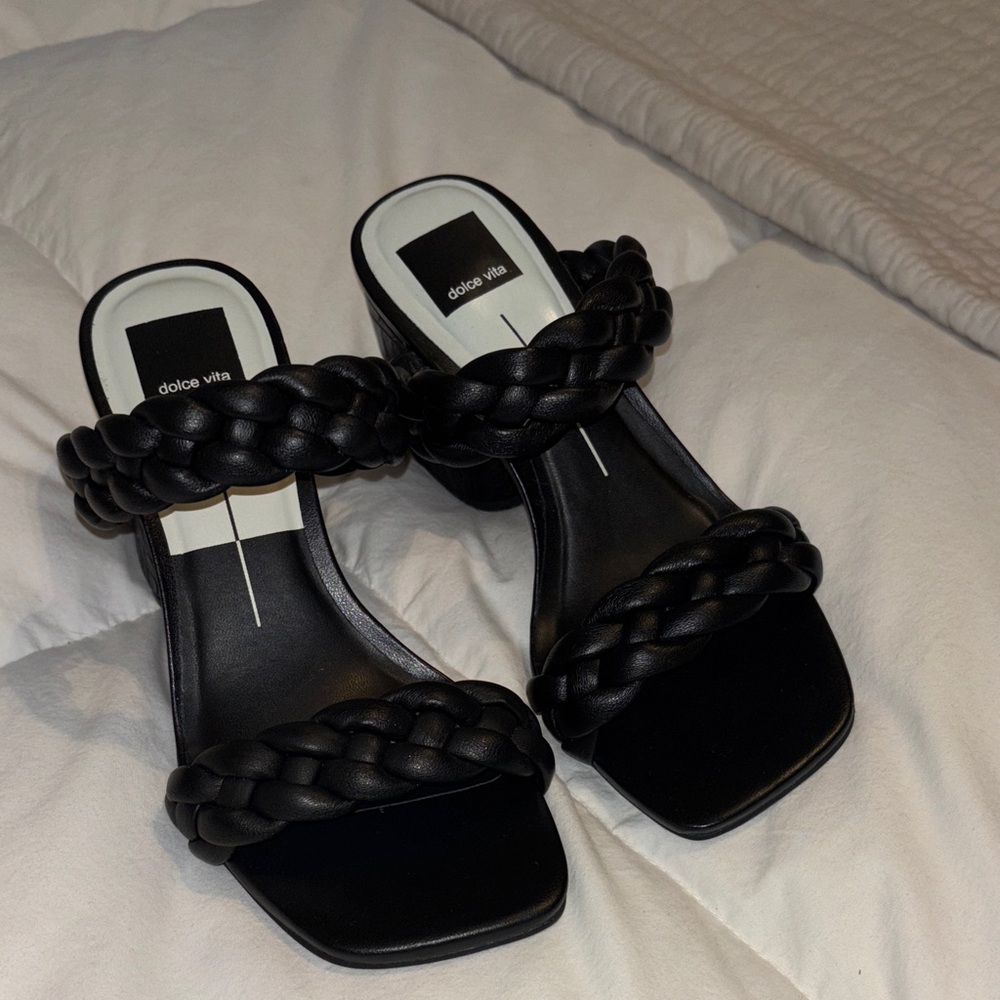 Dolce Vita Black Quilted Heels